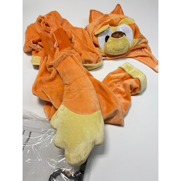 Bluey Bingo Toddler Costume Jumpsuit Hood Tail Halloween Spirit Size 2T Dress up - Picture 7 of 11